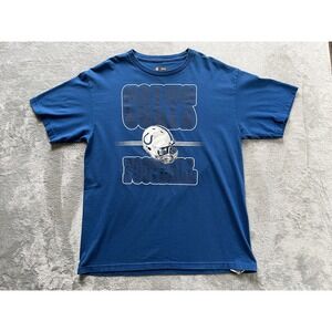 NFL Apparel Indianapolis Colts Graphic Tee Mens Large Blue Football Short Sleeve
